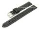 Uhrenarmband 13mm schwarz Leder genarbt Kontrastnaht (Schlie�enansto� 12 mm)