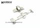 Butterfly-Faltschlie�e (HiBFS-111) 20mm verschraubt elegant Edelstahl mit Dr�ckern von HIRSCH