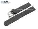 Uhrenarmband 16mm schwarz Kautschuk von Herzog (Schlie�enansto� 16 mm)