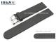 Uhrenarmband 18mm schwarz Kautschuk von Herzog (Schlie�enansto� 18 mm)