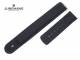 Ersatzband Junghans 20mm schwarz Leder glatt gr�ne Naht f�r 025/4101, 025/4104, 025/4151, 025/9106