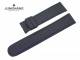 Ersatzband Junghans 20mm schwarz Leder glatt gr�ne Naht f�r 018/1500, 018/1611 etc.