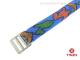 Kinderuhrenarmband TIMEX 16mm colorierte Saurier auf blau Textil Durchzug f�r T7B121