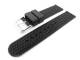 Sportband 18mm schwarz Silikon mit Reifenmuster (Schlie�enansto� 18 mm)