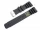 Uhrenarmband 24mm schwarz Silikon Sportband (Schlie�enansto� 20 mm)