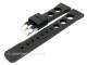 Uhrenarmband 24mm schwarz Silikon Racing-Look glatte Oberfl�che robust (Schlie�enansto� 22 mm)