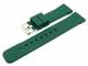 Uhrenarmband 18mm dunkelgr�n Silikon glatte Oberfl�che robust (Schlie�enansto� 16 mm)