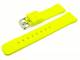 Uhrenarmband 22mm gelb Silikon glatte Oberfl�che (Schlie�enansto� 20 mm)