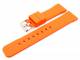 Uhrenarmband 24mm orange Silikon glatte Oberfl�che (Schlie�enansto� 22 mm)