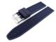 Uhrenarmband 20mm dunkelblau Silikon mit Streifen (Schlie�enansto� 20 mm)