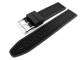 Uhrenarmband 22mm schwarz Silikon mit Streifen (Schlie�enansto� 22 mm)