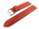 TOP: Uhrenarmband 20mm rot Carbon-Look helle Naht