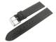 TOP: Uhrenarmband 20mm schwarz Carbon-Look helle Naht