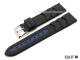 Uhrenarmband 20mm schwarz/dunkelblau EULIT \