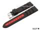 Uhrenarmband 20mm schwarz/rot EULIT \