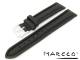 Uhrenarmband 18mm schwarz wasserfest gepolstert von Marcco