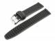 Sportband 20mm schwarz/grau Synthetik wasserfest
