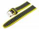 Sportband 18mm schwarz/gelb Synthetik wasserfest