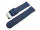 Sportband 18mm dunkelblau Silikon