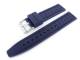 Sportband 18mm dunkelblau Silikon mit Struktur