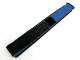 Uhrenarmband Klettverschluss 16mm blau/schwarz reflektierende Naht