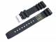 Uhrenarmband 22mm schwarz Kunststoff Taucherband