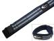 Sportband 24mm dunkelblau/grau Klettband \
