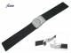 Uhrenarmband 22mm schwarz Kautschuk mit Faltschlie�e