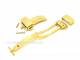 Kippfaltschlie�e (CrKFS-43) 18mm Edelstahl goldfarben poliert verschraubt mit Dr�ckern