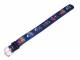 Uhrenarmband f�r Kinder 16mm dunkelblau Stretch Schlumpf-Muster Durchzugsband
