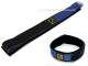 Kinder-Uhrenarmband 16mm blau Klettverschluss