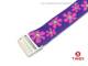 Kinderuhrenarmband TIMEX 16mm Bl�ten auf lila Textil Durchzug f�r T89022