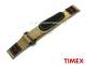 Kinderuhrenarmband TIMEX 16mm auf hellbraun Textil Klettband f�r T75041
