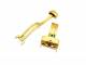 Kippfaltschlie�e (HeKFS-05) 18mm Edelstahl goldfarben poliert