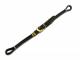 Kordelband echt Leder schwarz Schlie�e goldfarben