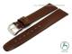 Uhrenarmband 20mm dunkelbraun Lackleder glatt von KUKI (Schlie�enansto� 18 mm)