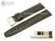 Uhrenarmband 22mm STRONG & FLEX dunkelbraun abgen�ht von KUKI (Schlie�enansto� 20 mm)