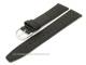 Uhrenarmband 20mm schwarz flach mit Lochmuster