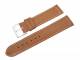 PREISTIPP: Uhrenarmband 20mm hellbraun glatt wei�e Naht