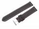 PREISTIPP: Uhrenarmband 20mm dunkelbraun glatt wei�e Naht