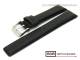 Uhrenband 21mm schwarz glatte Oberfl�che abgen�ht von BOB