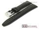 Uhrenband 18mm schwarz glatte Oberfl�che abgen�ht von BOB