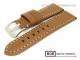 Uhrenband 24mm braun glatte Oberfl�che helle Kontrastnaht von BOB