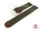 Uhrenarmband TIMEX 20mm oliv/dunkelbraun Textil/Leder abgen�ht f�r T49101
