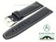 Uhrenarmband 24mm dunkelblau  mit Kuki Flex-Patent helle Naht KUKI (Schlie�enansto� 20 mm)