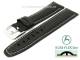 Uhrenarmband 22mm schwarz  mit Kuki Flex-Patent helle Naht von KUKI (Schlie�enansto� 20 mm)