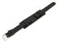 Uhrenarmband 14mm schwarz mit Lederunterlage glatt (Schlie�enansto� 12 mm)