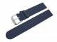 Uhrenarmband 22mm dunkelblau Kalbsleder fein perforiert (Schlie�enansto� 20 mm)