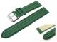 Uhrenarmband XL 18mm  jagdgr�n Doppelwulst abgen�ht (Schlie�enansto� 18 mm)