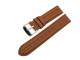 Uhrenarmband 20mm braun Doppelwulst abgen�ht (Schlie�enansto� 18 mm)
